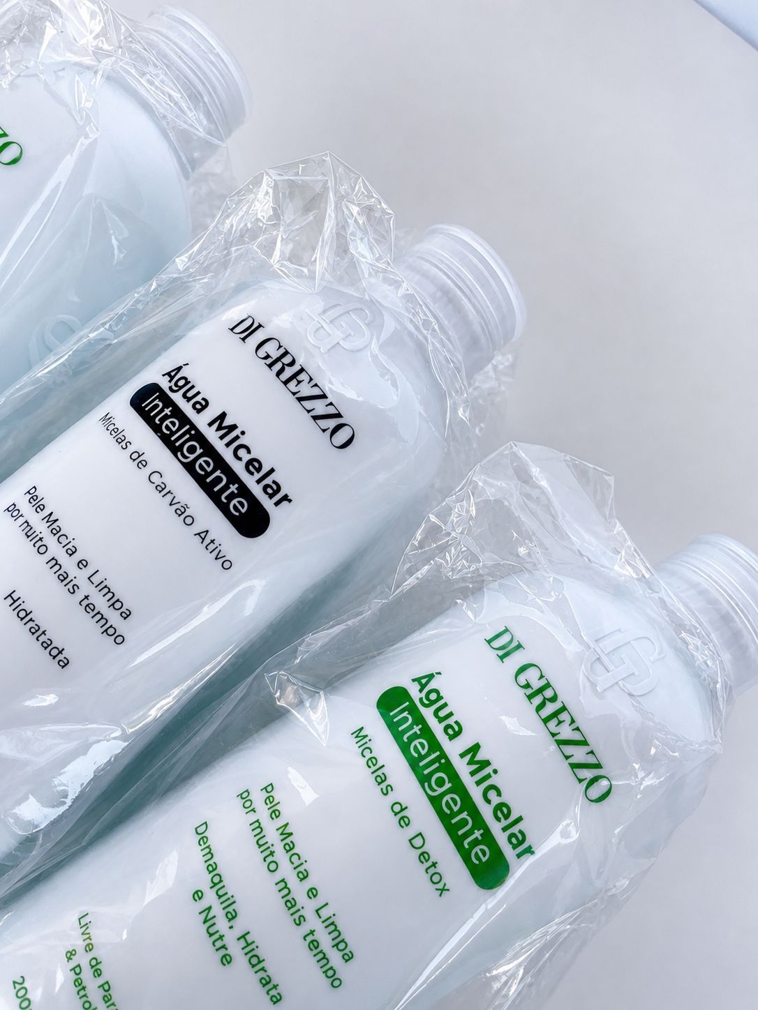 Água Micelar Inteligente Di Grezzo 200ml – Limpa, Demaquila e Hidrata
