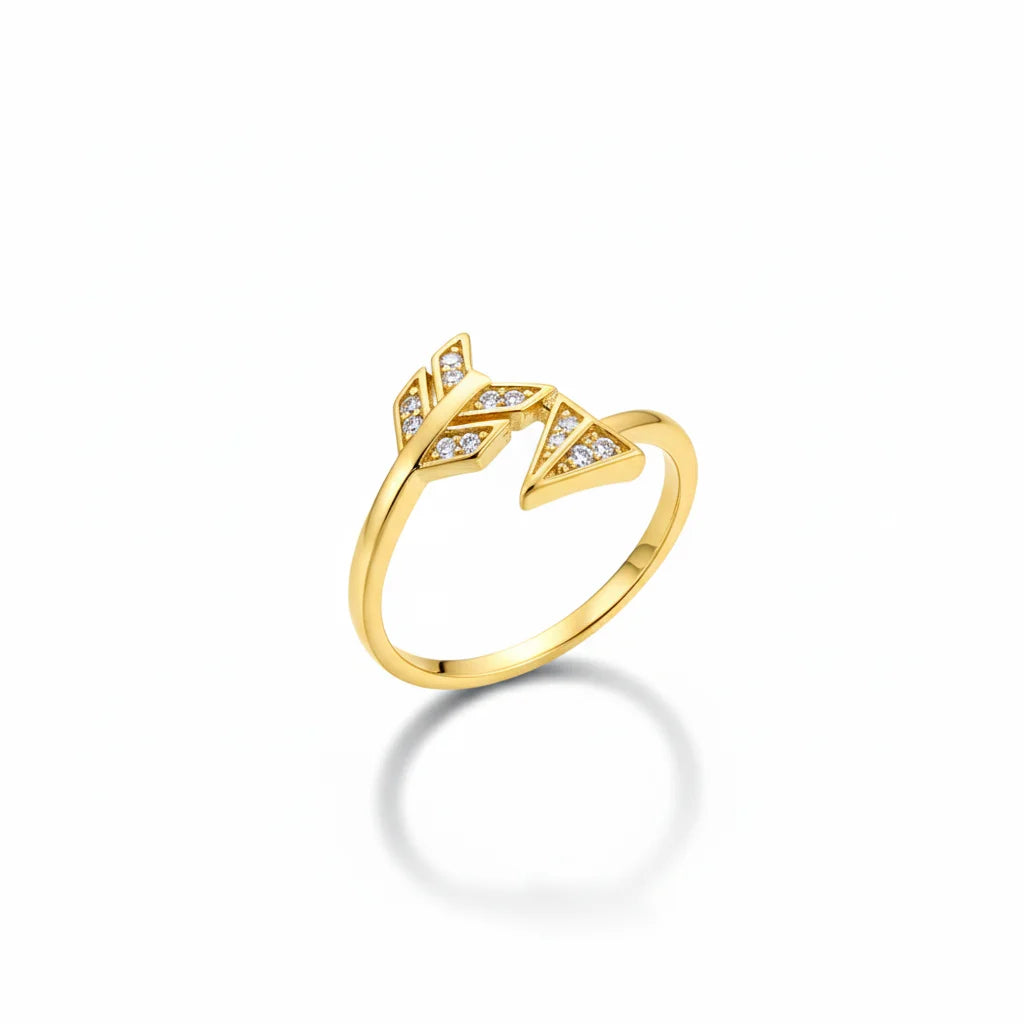 Anel DDK Arrow Light – banhado a ouro 18K | 119396 | Tamanho 17